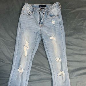 Aeropostale light washed high rise jeggings size 4